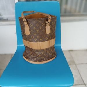 Louis Vuitton French Company Monogram Marais Bucket Bag